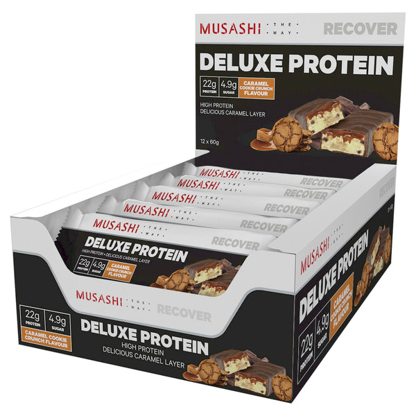 Musashi Deluxe Protein Cookie Crunch 60g X 12