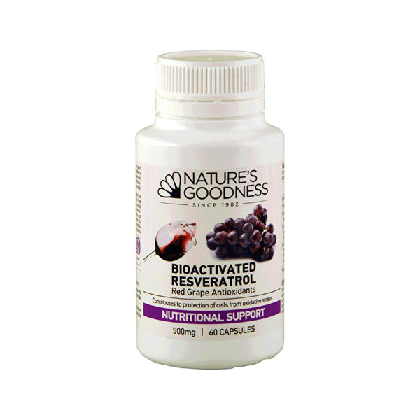 Nature's Goodness Bioactivated Resveratrol (Red Grape Antioxidant) 60c