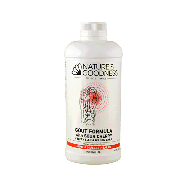 Nature's Goodness Gout Formula with Sour Cherry, Celery Seed & Willow Bark 1000ml