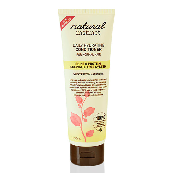 Natural Instinct Conditioner Daily Hydrating for Normal Hair (Wheat Protein + Argan Oil) 250ml