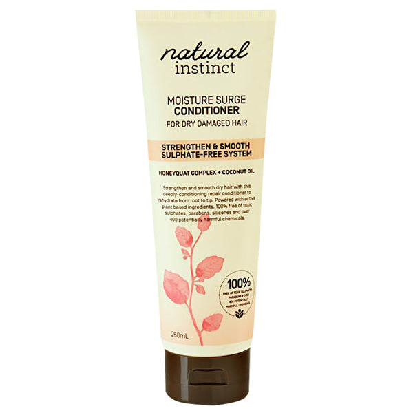 Natural Instinct Conditioner Moisture Surge Dry Damaged Hair (Honeyquat Complex Coconut Oil) 250ml
