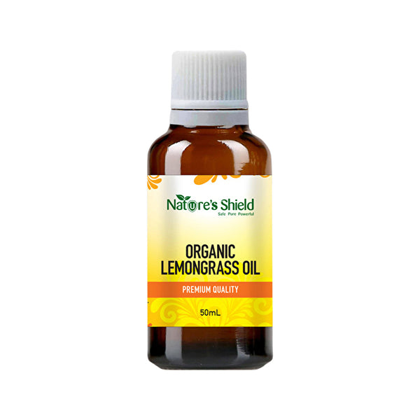 Nature's Shield Organic Essential Oil Lemongrass 50ml