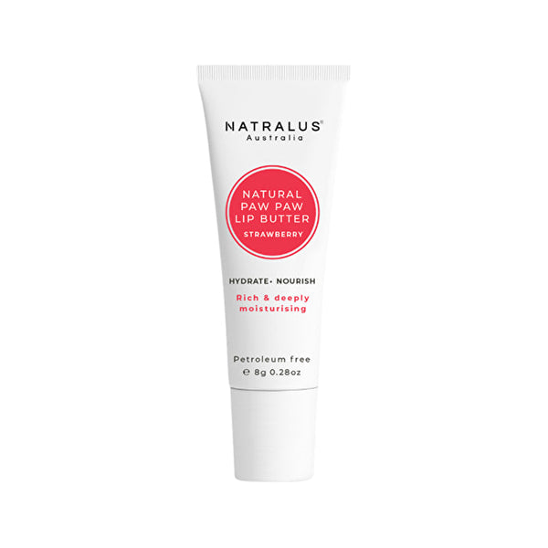 Natralus Natural Paw Paw Lip Butter Strawberry 8g