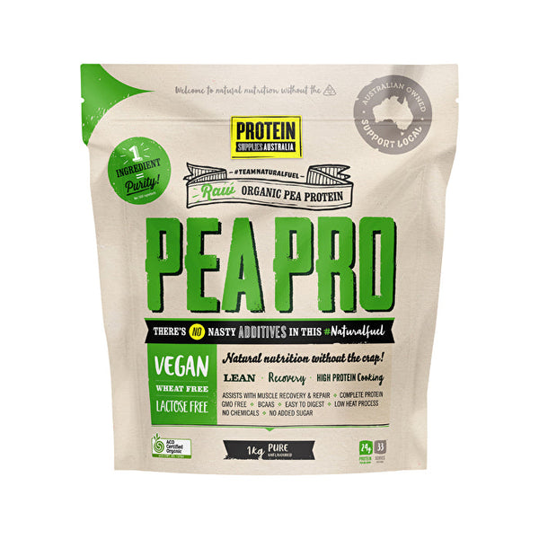 Protein Supplies Australia PeaPro (Raw Pea Protein) Pure 1kg