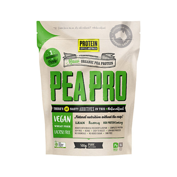 Protein Supplies Australia PeaPro (Raw Pea Protein) Pure 500g