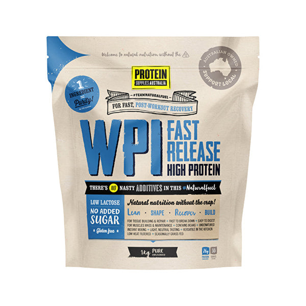 Protein Supplies Australia WPI (Whey Protein Isolate) Pure 1kg