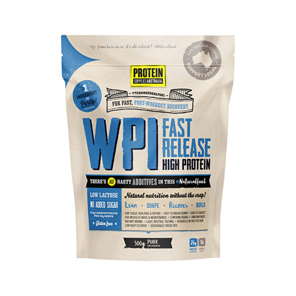 Protein Supplies Australia WPI (Whey Protein Isolate) Pure 500g