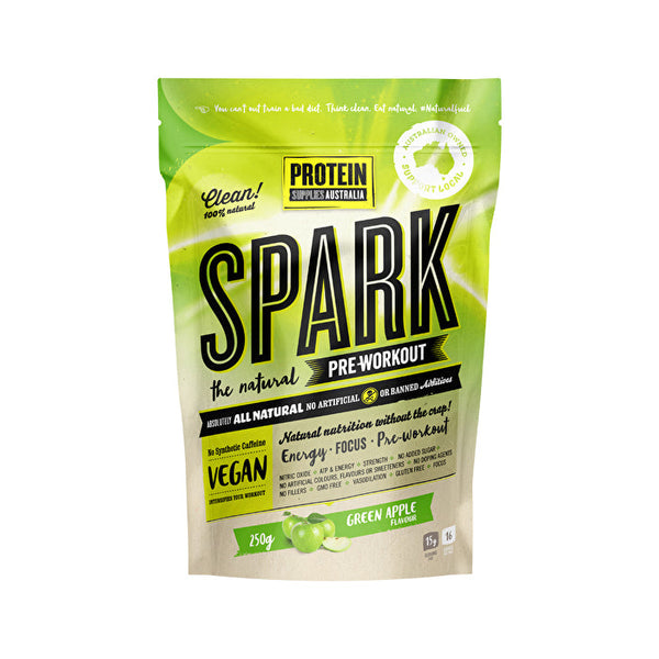 Protein Supplies Australia Spark (All Natural Pre-workout) Green Apple 250g