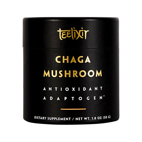 Teelixir Organic Chaga Mushroom (Antioxidant Adaptogen) 50g