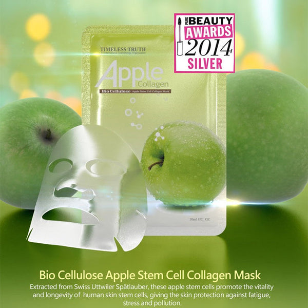 Timeless Truth Apple Stem Cell Collagen Mask - Bio Cellulose Face Mask (Single Mask)