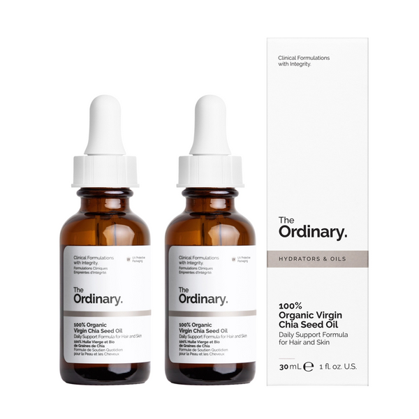The Ordinary 100% Organic Virgin Chia Seed Oil [Double Pack] 2 x 30ml
