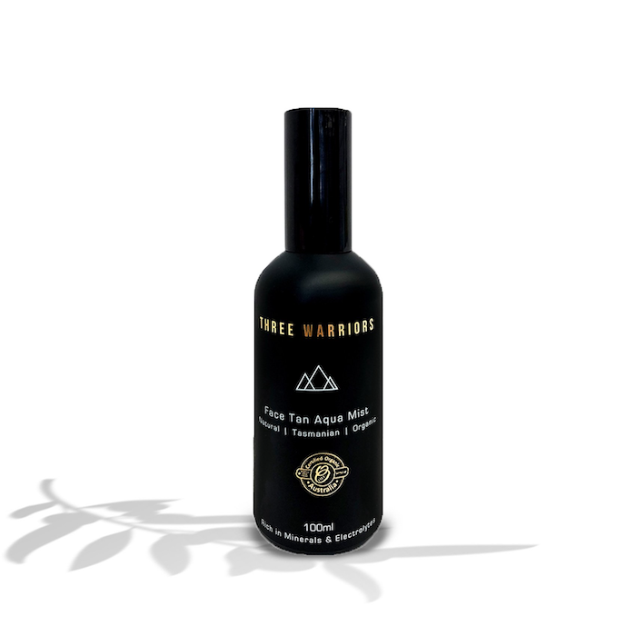 Three Warriors Face Tan Aqua Mist