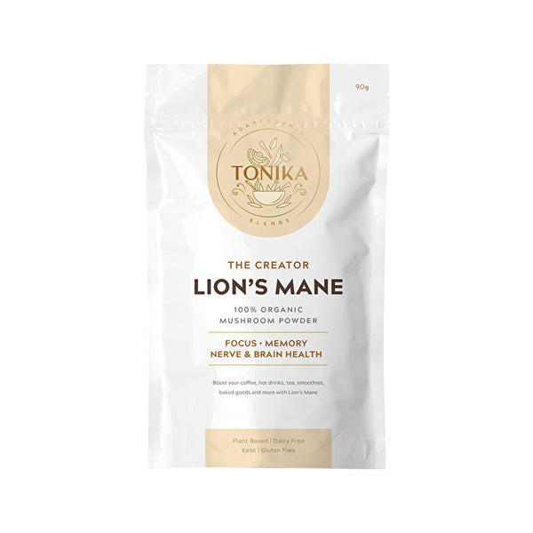 Tonika 100% Organic Mushroom Powder Lion's Mane (The Creator) 95g