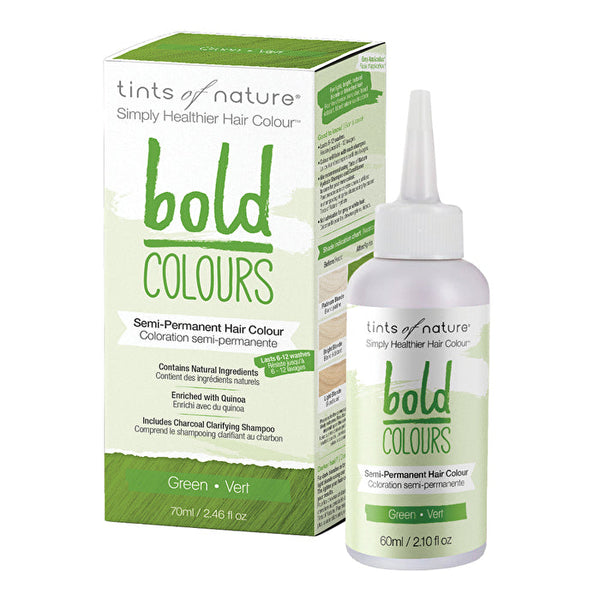 Tints of Nature Bold Colours (Semi-Permanent Hair Colour) Green 70ml