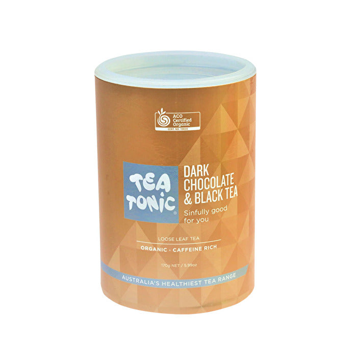 Tea Tonic Organic Dark Chocolate & Black Tea Tube 170g