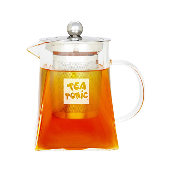 Tea Tonic Square Glass Tea Pot (2 cups) 400ml