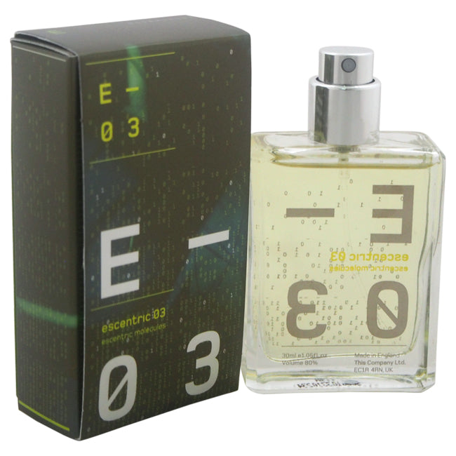 Escentric Molecules Escentric 03 by Escentric Molecules for Unisex - 1.05 oz EDT Spray (Refill)