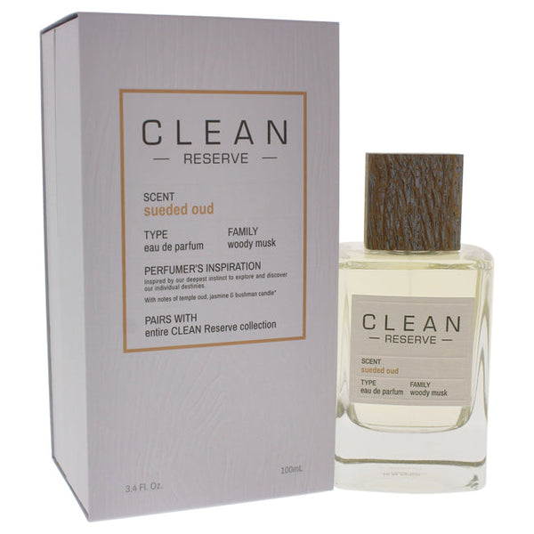 Clean Reserve Sueded Oud by Clean for Unisex - 3.4 oz EDP Spray