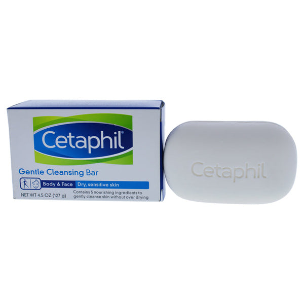 Cetaphil Gentle Cleansing Bar by Cetaphil for Unisex - 4.5 oz Soap
