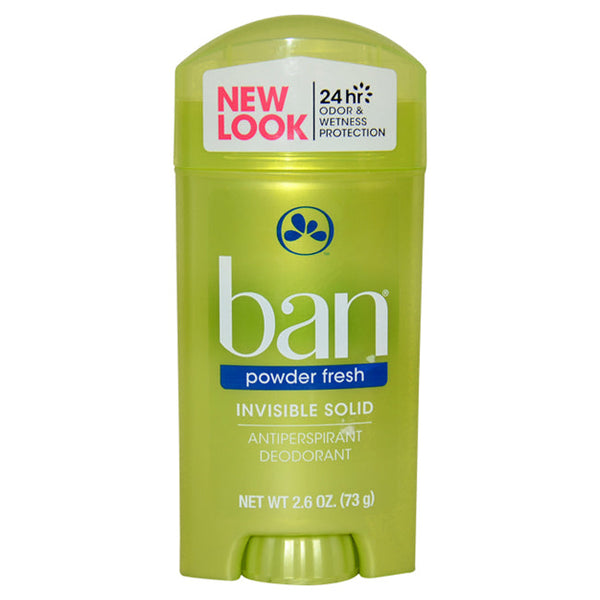 Ban Powder Fresh Invisible Solid Antiperspirant Deodorant by Ban for Unisex - 2.6 oz Deodorant