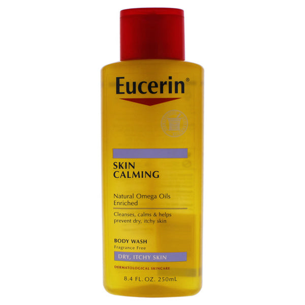 Eucerin Calming Body Wash Daily Shower Oil by Eucerin for Unisex - 8.4 oz Body Wash