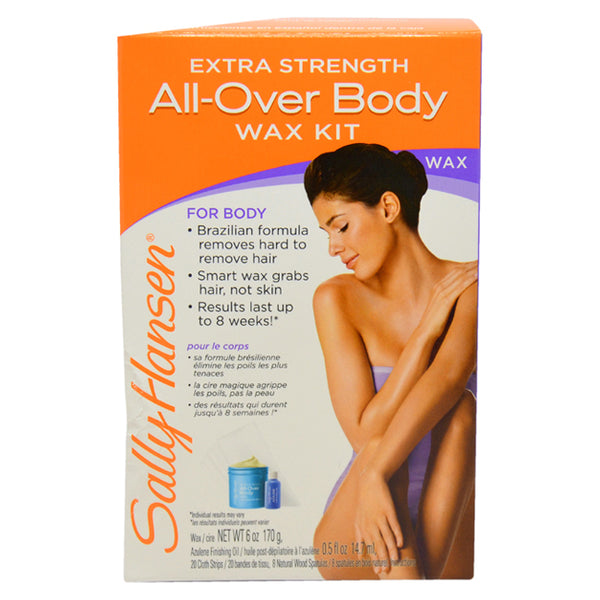 All Over Body Wax Hair Removal Kit by Sally Hansen for Unisex - 1 Pack Hair Removal