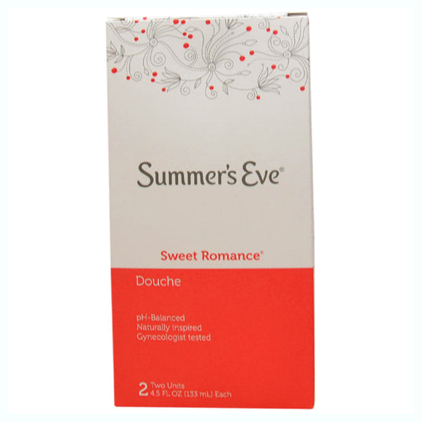Summers Eve Douche Sweet Romance Cleanser by Summers Eve for Unisex - 2 x 4.5 oz Cleanser
