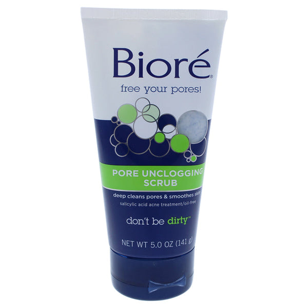 Biore Pore Unclogging Deep Cleansing Scrub by Biore for Unisex - 5 oz Scrub
