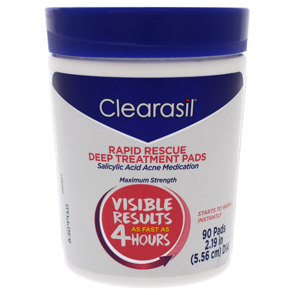 Clearasil Rapid Rescue Deep Treatment Pads by Clearasil for Unisex - 90 Pc Pads