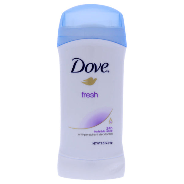 Dove Dove Fresh Invisible Solid Anti-Perspirant Deodorant Stick by Dove for Unisex - 2.6 oz Deodorant Stick