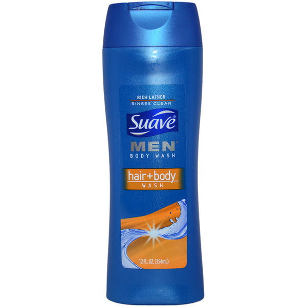 Suave Body Wash Hair + Body by Suave for Men - 12 oz Body Wash