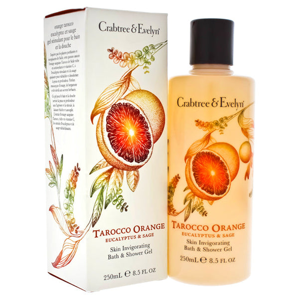 Crabtree and Evelyn Tarocco Orange Eucalyptus & Sage Skin Invigorating Bath & Shower Gel by Crabtree and Evelyn for Unisex - 8.5 oz Bath & Shower Gel