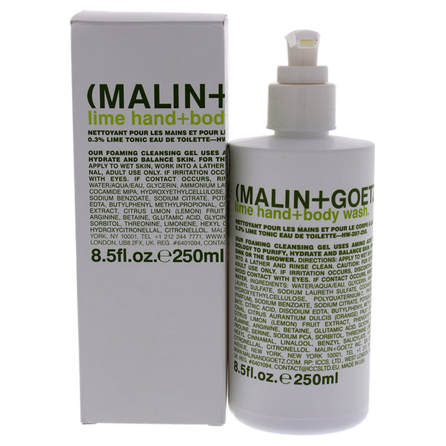 Malin + Goetz Lime Hand and Body Wash by Malin + Goetz for Unisex - 8.5 oz Body Wash