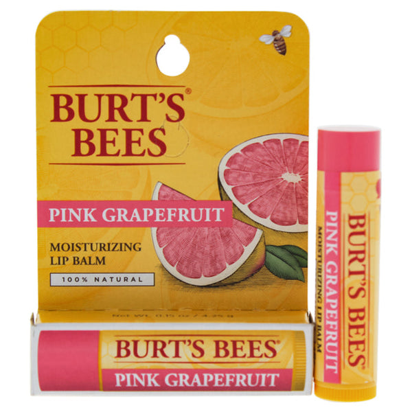 Burts Bees Pink Grapefruit Moisturizing Lip Balm Blister by Burts Bees for Unisex - 0.15 oz Lip Balm