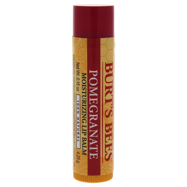 Burts Bees Pomegranate Moisturizing Lip Balm by Burts Bees for Unisex - 0.15 oz Lip Balm