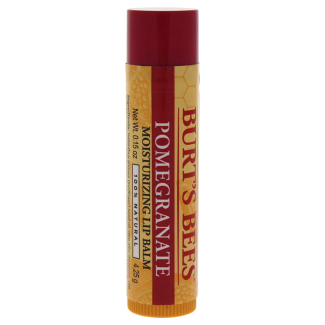 Burts Bees Pomegranate Moisturizing Lip Balm by Burts Bees for Unisex - 0.15 oz Lip Balm