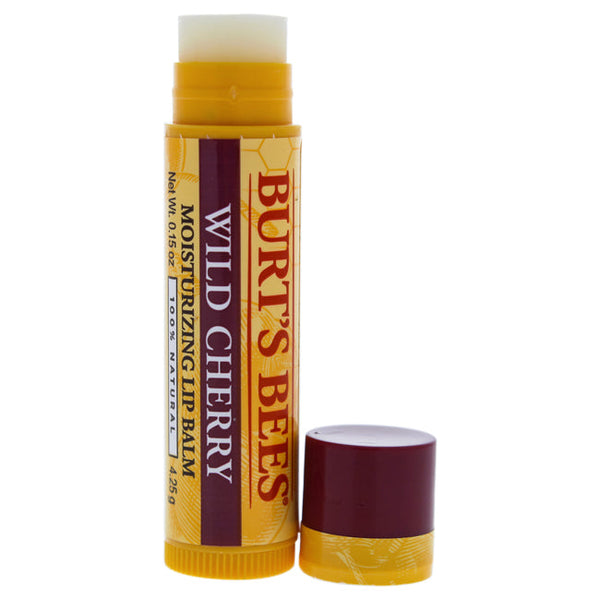 Burts Bees Wild Cherry Moisturizing Lip Balm by Burts Bees for Unisex - 0.15 oz Lip Balm