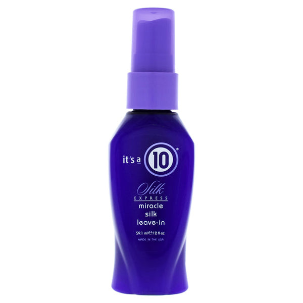 Its A 10 Miracle Silk Express Leave-In by Its A 10 for Unisex - 2 oz Hairspray
