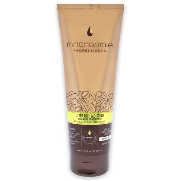 Macadamia Oil Ultra Rich Moisture Cleansing Conditioner by Macadamia Oil for Unisex - 3.3 oz Conditioner