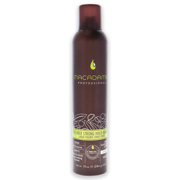 Macadamia Oil Style Lock Strong Hold Hairpsray by Macadamia Oil for Unisex - 10 oz Hair Spray