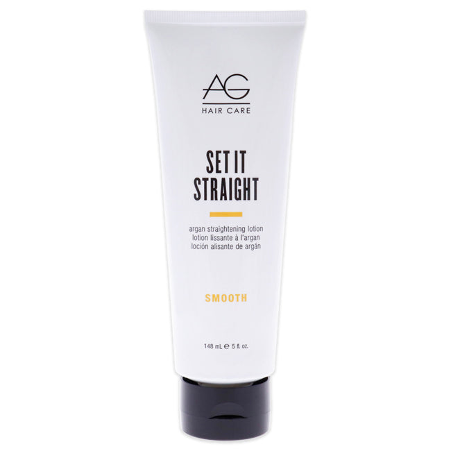 AG Hair Cosmetics Set It Straight Argan Straightening Lotion by AG Hair Cosmetics for Unisex - 5 oz Lotion