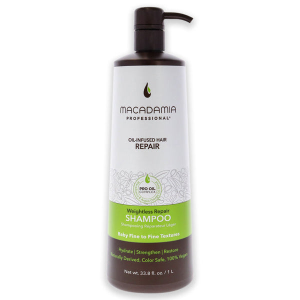 Macadamia Oil Wightless Repair Shampoo by Macadamia Oil for Unisex - 33.8 oz Shampoo