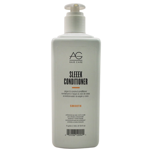 AG Hair Cosmetics Sleeek Argan Coconut Conditioner by AG Hair Cosmetics for Unisex - 64 oz Conditioner