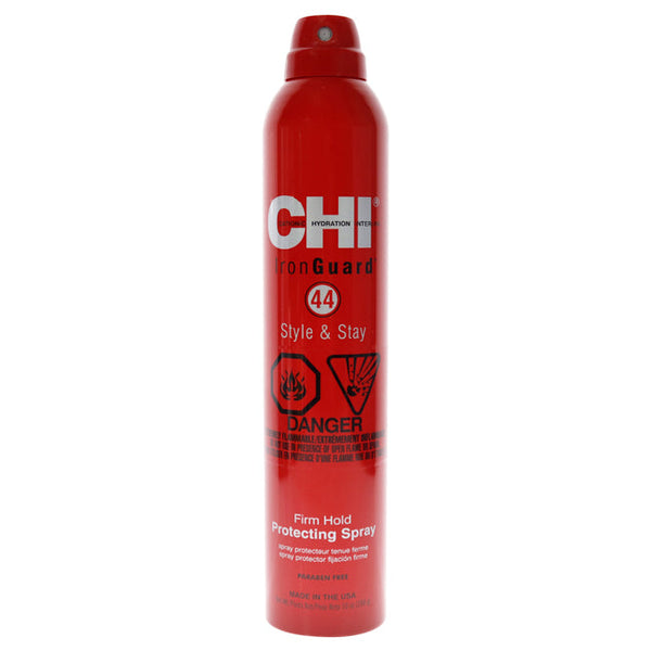 CHI 44 Iron Guard Style Stay Firm Hold Protecting Spray by CHI for Unisex - 10 oz Hair Spray