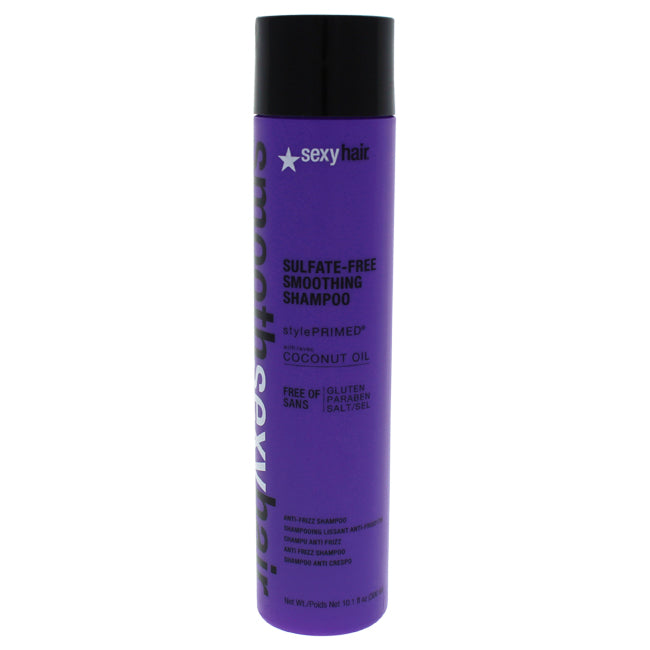 Sexy Hair Smooth Sexy Hair Sulfate-Free Smoothing Shampoo by Sexy Hair for Unisex - 10.1 oz Shampoo