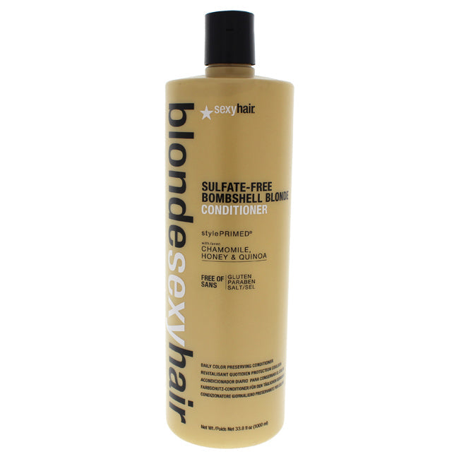 Sexy Hair Blonde Sexy Hair Sulfate-Free Bombshell Blonde Conditioner by Sexy Hair for Unisex - 33.8 oz Conditioner