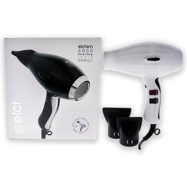 Elchim 3900 Healthy Ionic Hair Dryer - White by Elchim for Unisex - 1 Pc Hair Dryer