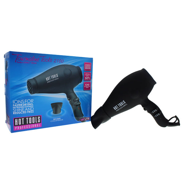 Hot Tools Tourmaline Tools 2100 Turbo Ionic Dryer - Model # HT7014D - Black by Hot Tools for Unisex - 1 Pc Hair Dryer