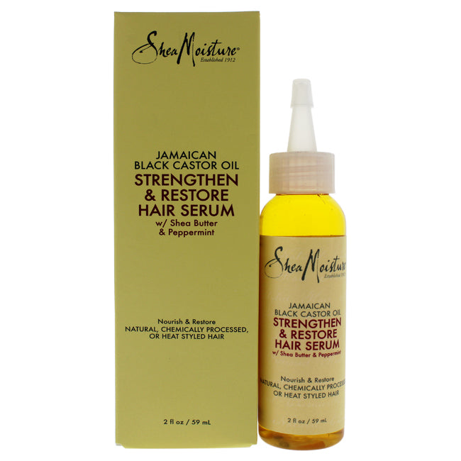 Shea Moisture Jamaican Black Castor Oil Strengthen and Restore Hair Serum by Shea Moisture for Unisex - 2 oz Serum