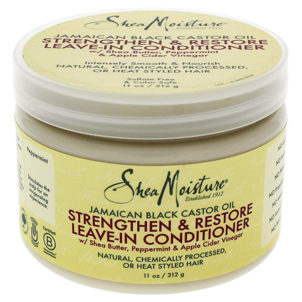 Shea Moisture Jamaican Black Castor Oil Strengthen and Grow Leave-In Conditioner by Shea Moisture for Unisex - 11 oz Conditioner